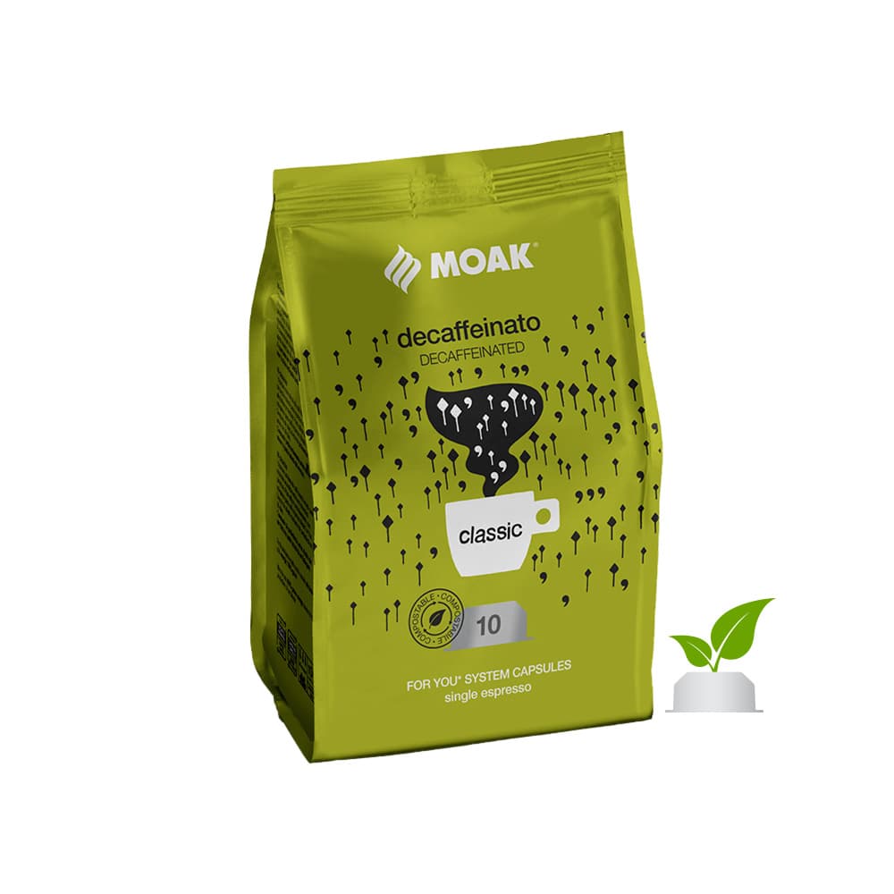 Café Cápsulas ForYou Single Compostável Descafeinado 100un