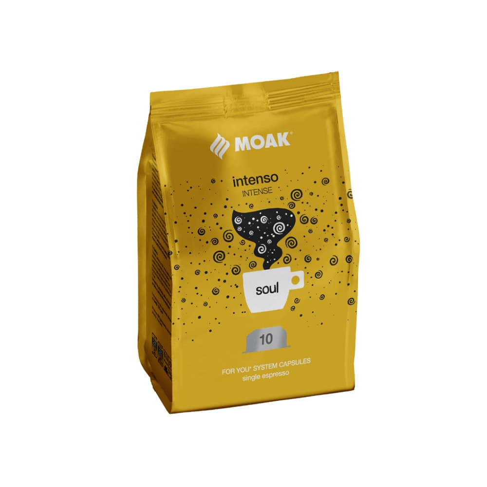 Café Cápsulas ForYou Single MOAK Intenso Soul 100un
