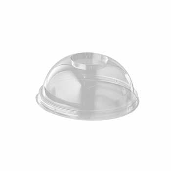 Tampas Copos PLA Transparente Ø9,5cm 100un