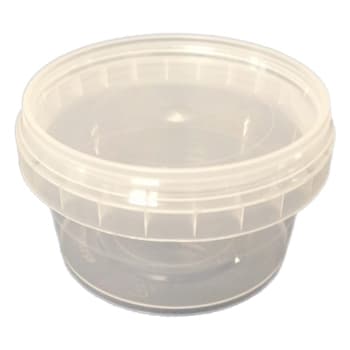 Embalagem Redonda 210ml PP Reutilizável c/Tampa 1un