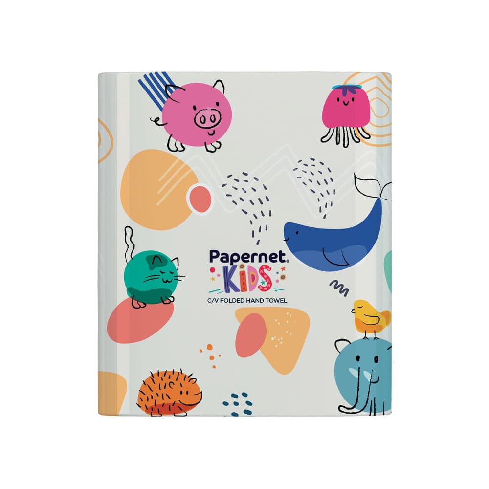 Dispensador Toalhas Mão Zig-Zag Papernet Kids Puppies