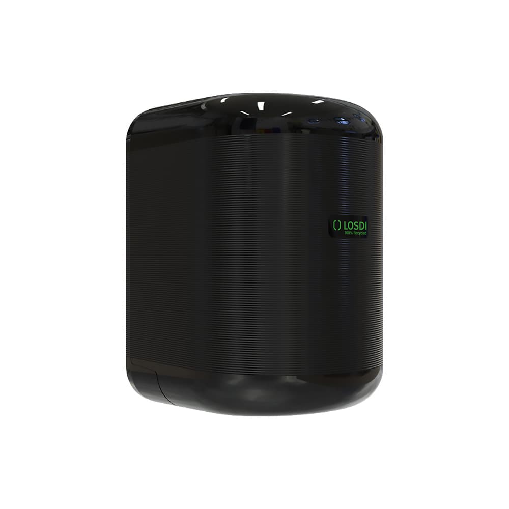 Dispensador Toalhas Rolo Ext Central EcoLuxe Losdi Preto