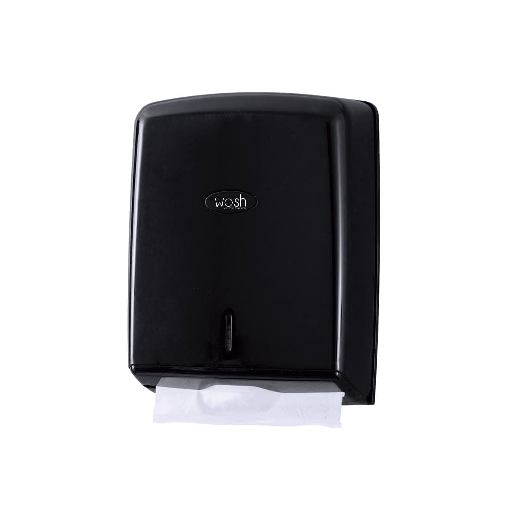 Dispensador Toalhas Mão Zig-Zag Preto