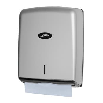 Dispensador Toalhas Mão Zig-Zag Prata