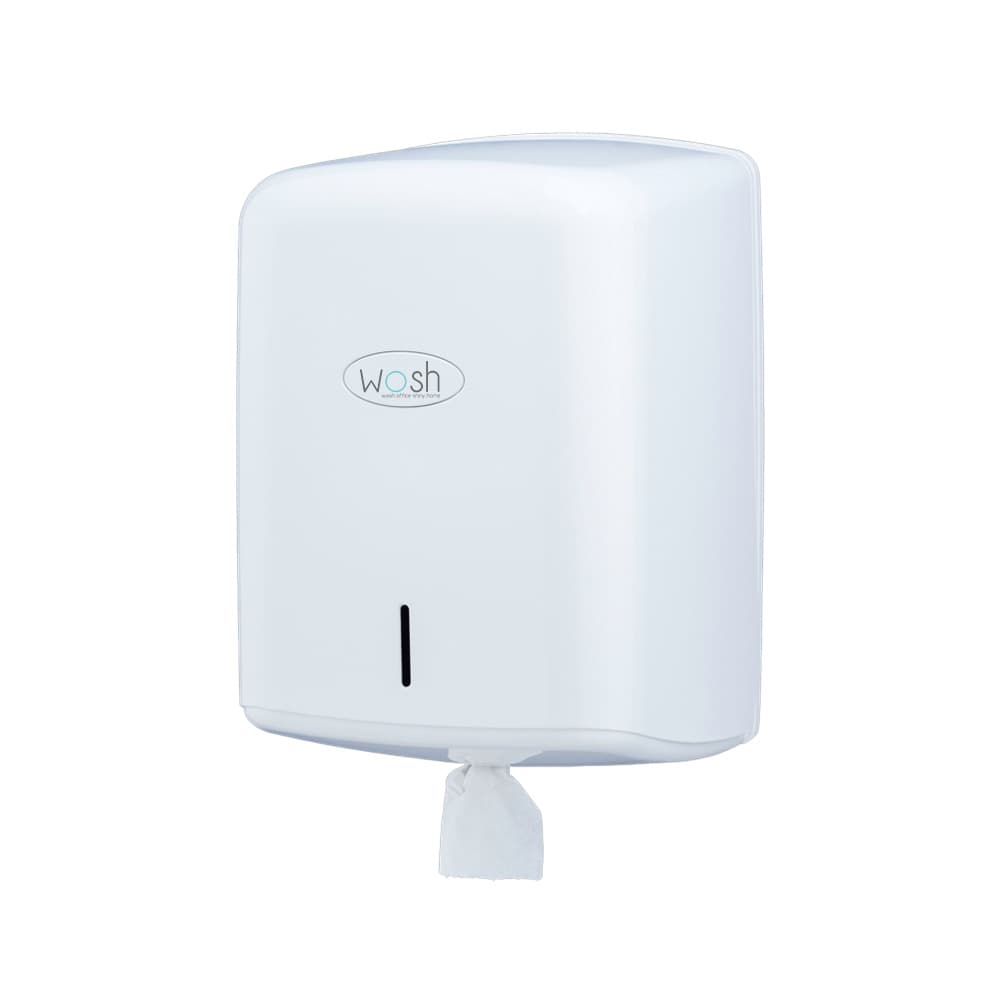 Dispensador Toalhas Rolo Extração Central Branco