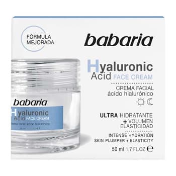 Creme Facial Babaria Ultra Hidratante Ácido Hialurônico 50ml