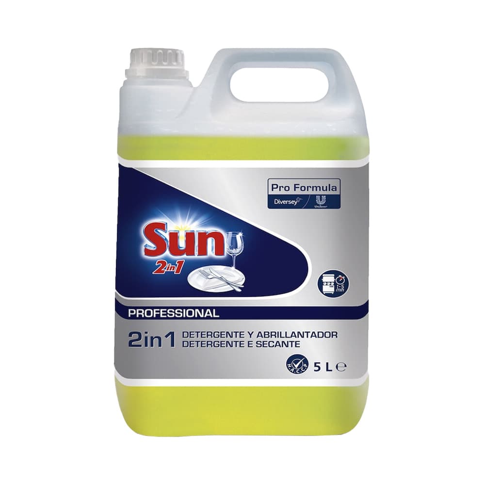 Detergente Máquina Loiça+Secante Líquido Sun PF 2in1 5L