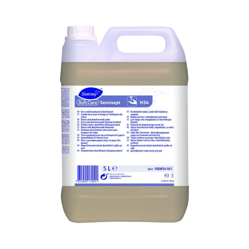 Sabonete Líquido Soft Care Desinfetante Sensisept H34 5L