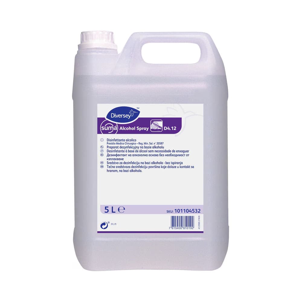 Desinfetante Suma Spray D4.12 Superfícies sem Enxaguar 5L