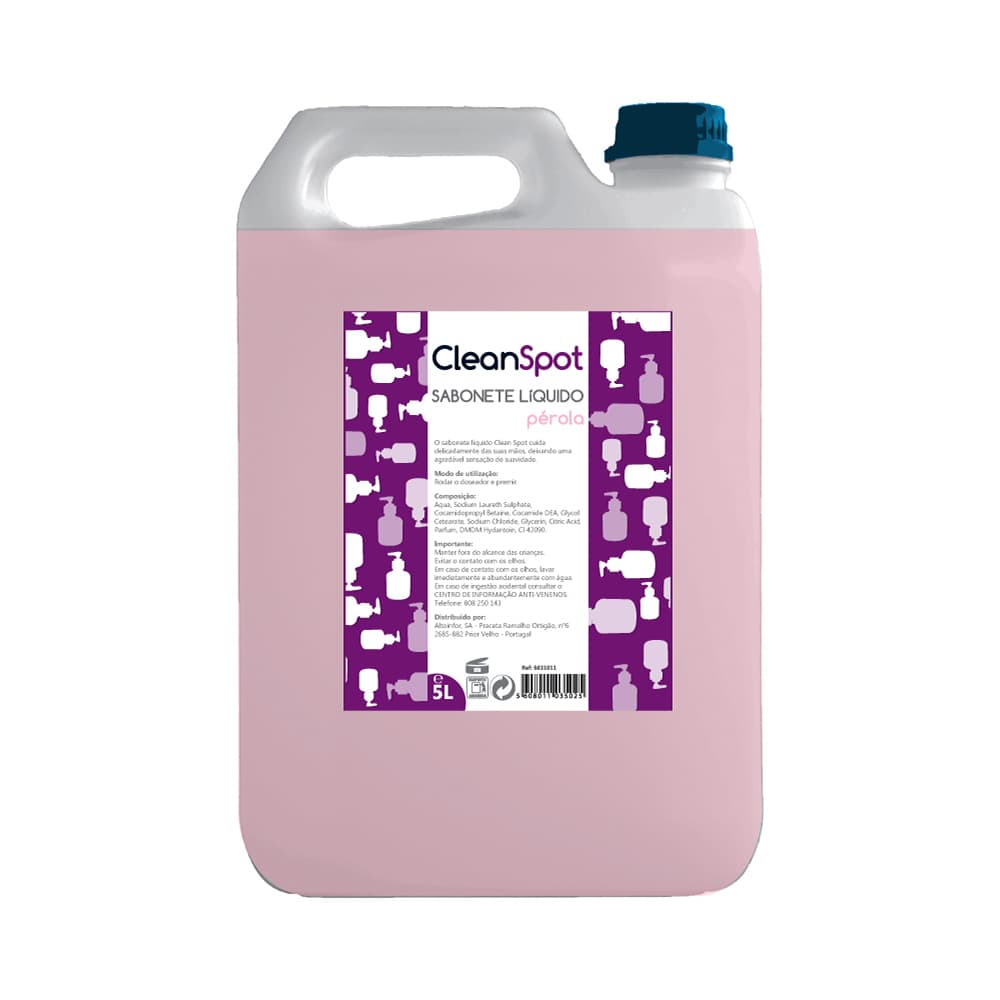 Sabonete Líquido Mãos CleanSpot Pérola Rosa 5L