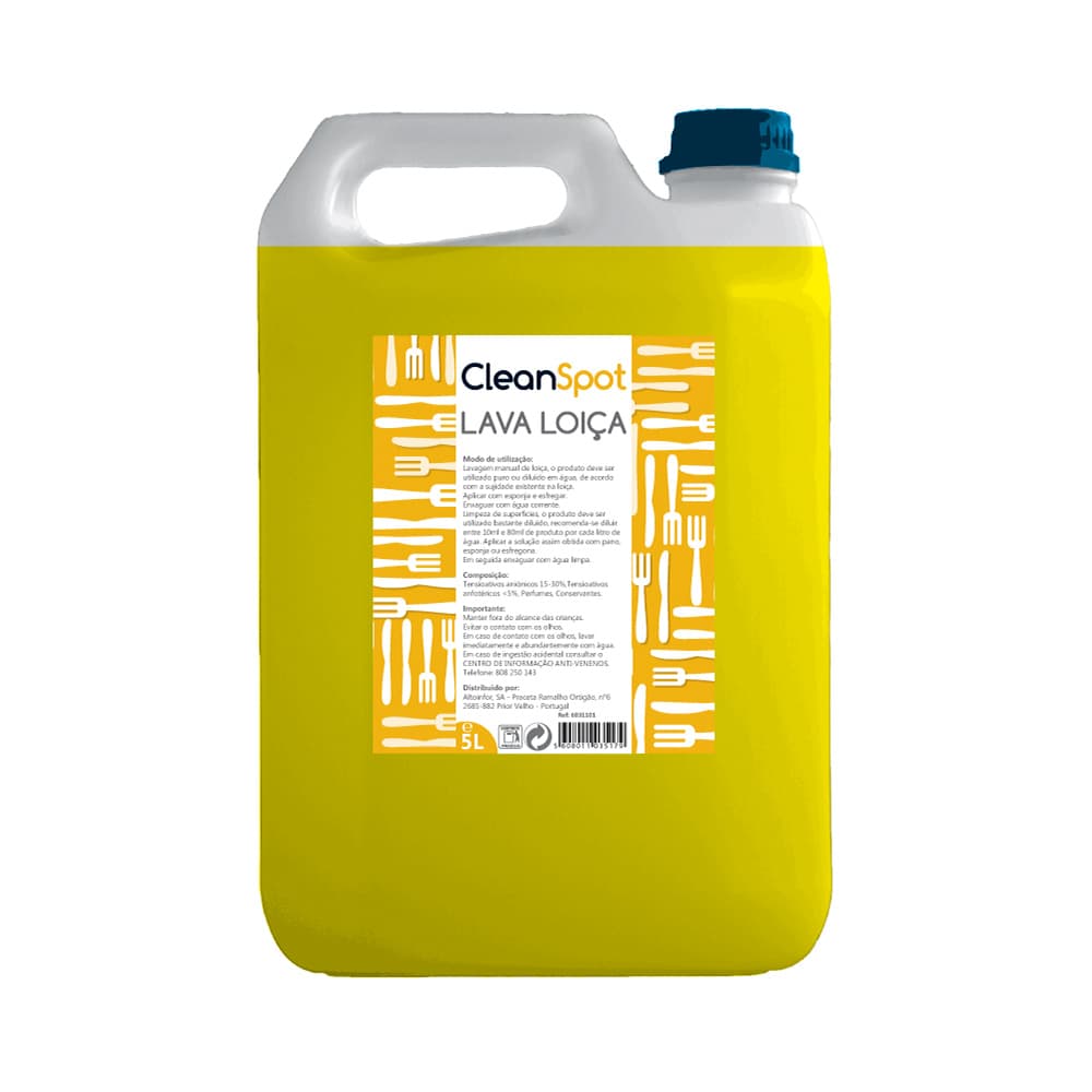Detergente Manual Loiça CleanSpot Limão 5L