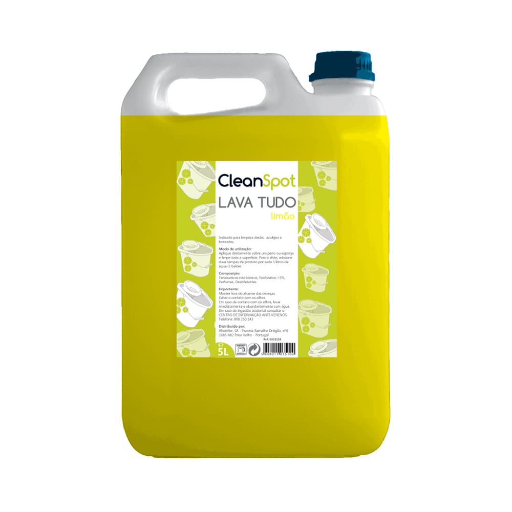Detergente Cleanspot Lava Tudo Limão 5L