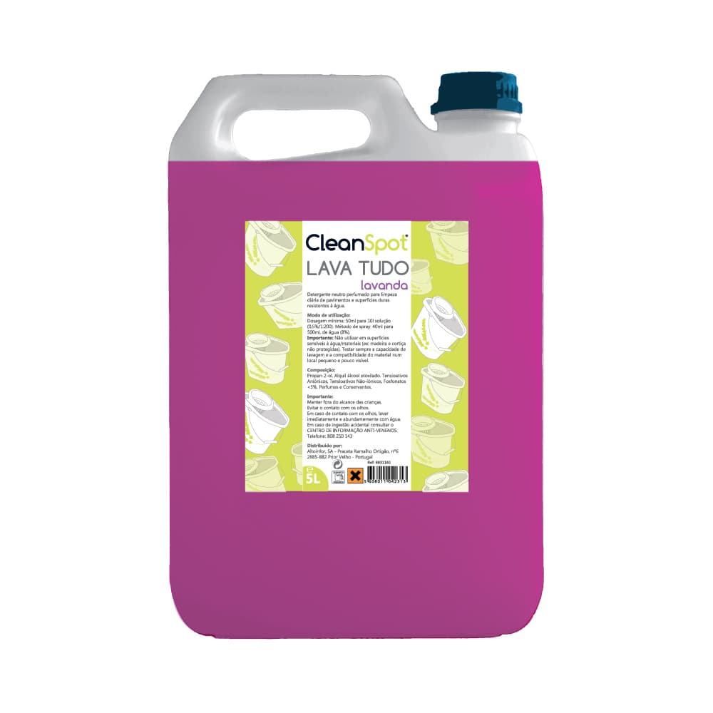 Detergente Cleanspot Lava Tudo Lavanda 5L