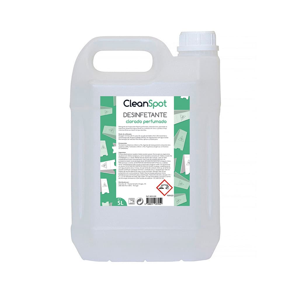 Detergente Cleanspot Clorado Perfumado 5L