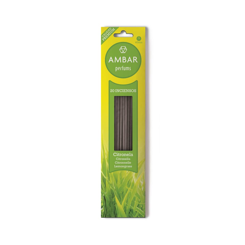 Incenso Sticks Ambar Citronela 20un