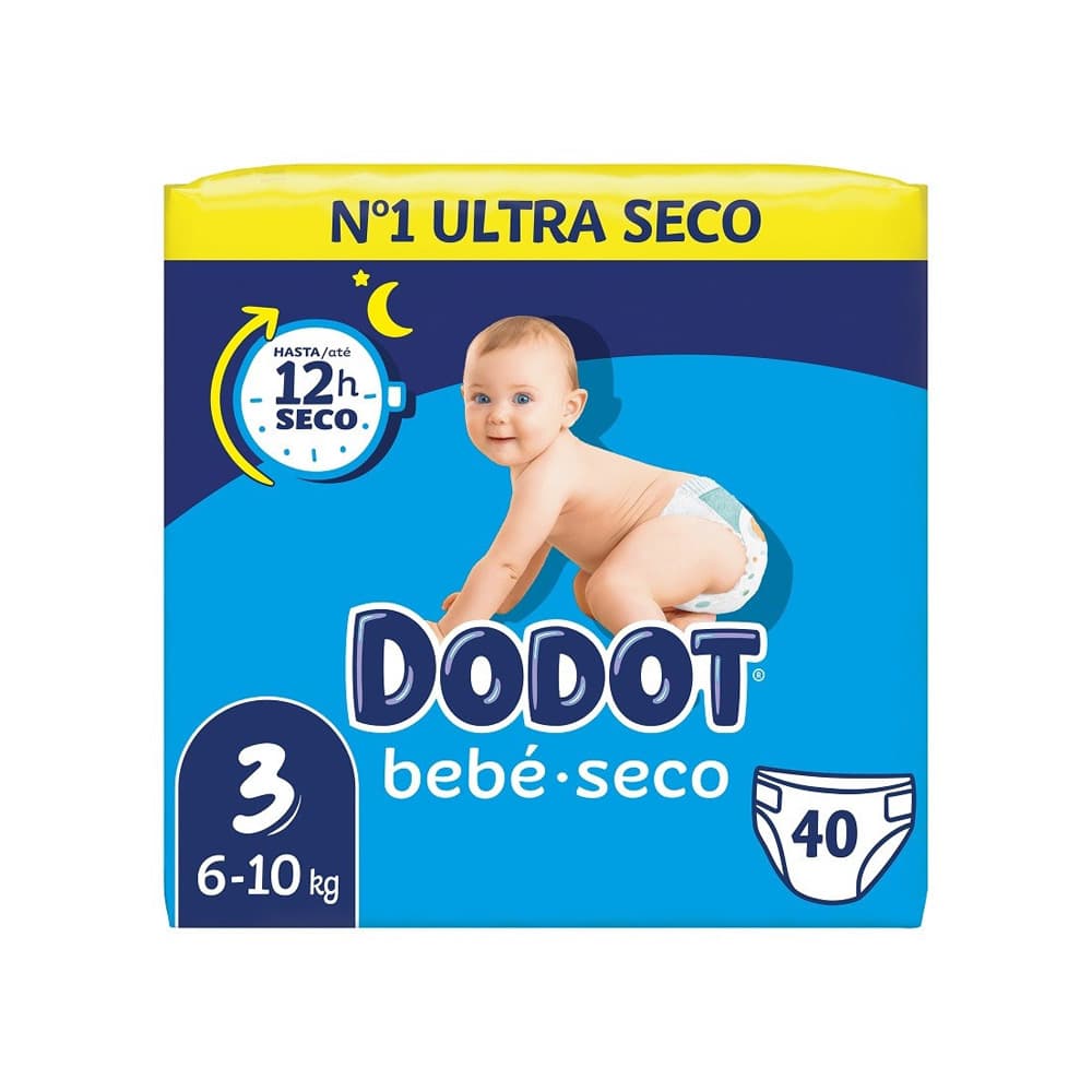 Fraldas Dodot T3 (6-10kg) Bebé Seco 40un