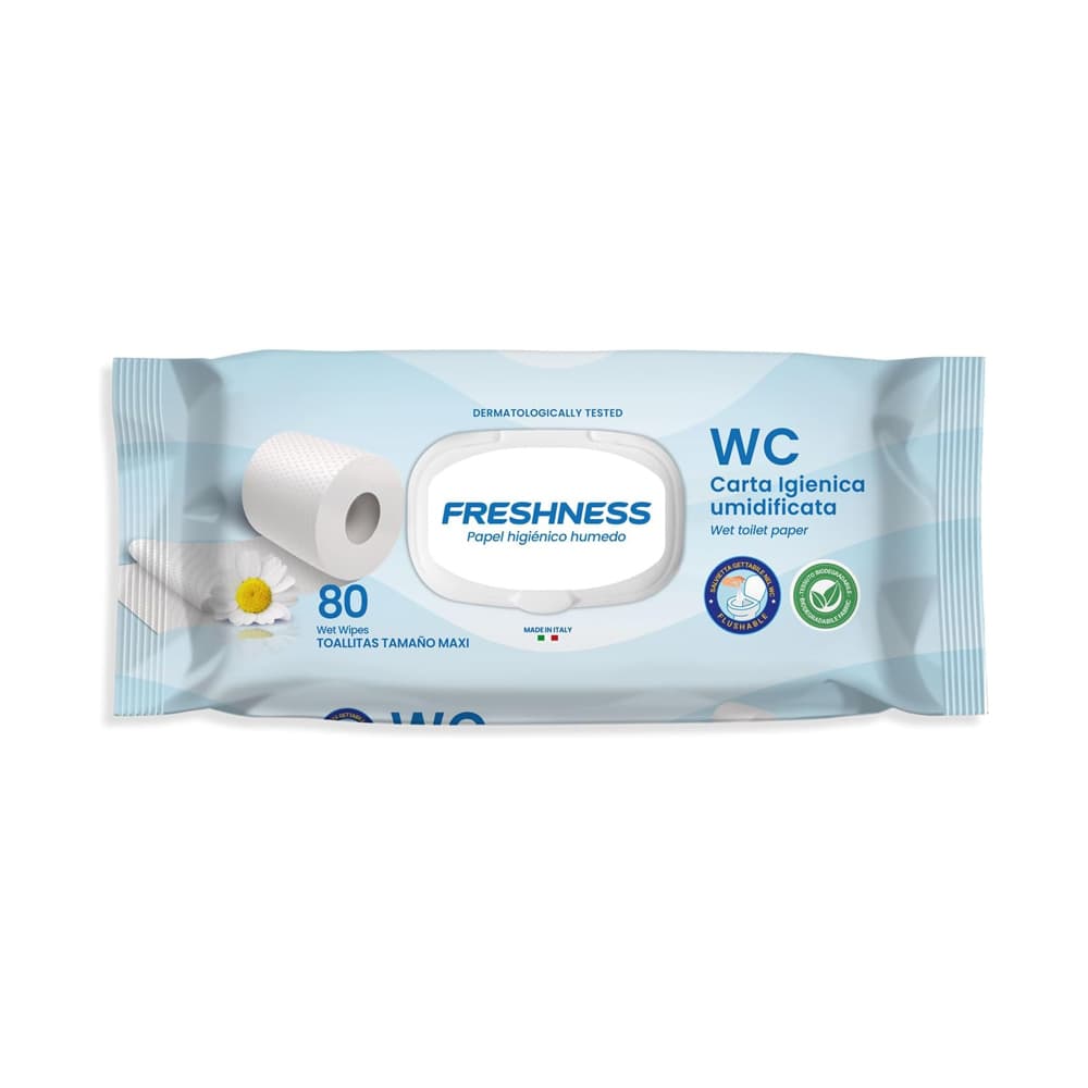 Papel Higiénico Húmido Biodegradável 80un