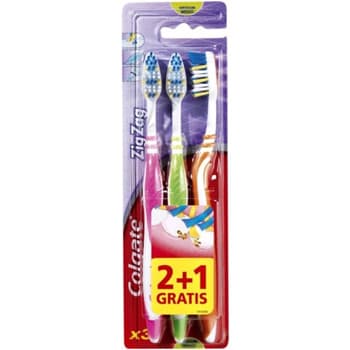 Escova de Dentes COLGATE Zig Zag Media 2+1un