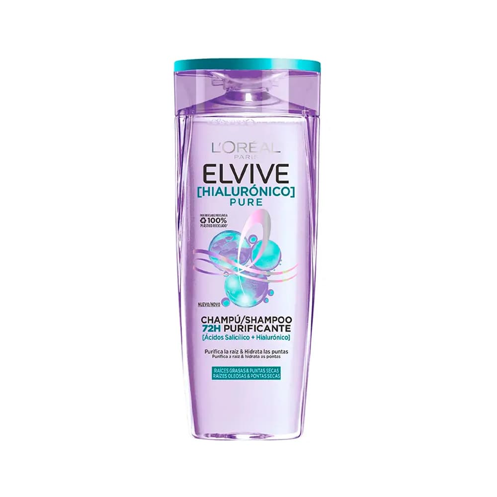 Champô Elvive Hialurónico Pure 380ml