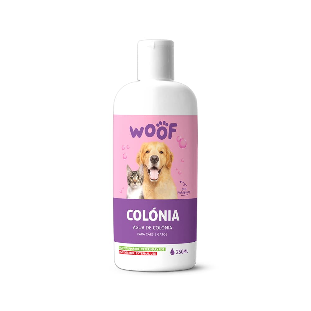 Água Colónia para Cães e Gatos WOOF 250ml