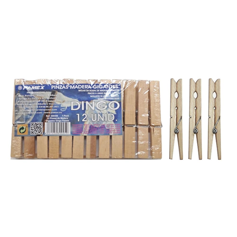 Molas Roupa Madeira 12un