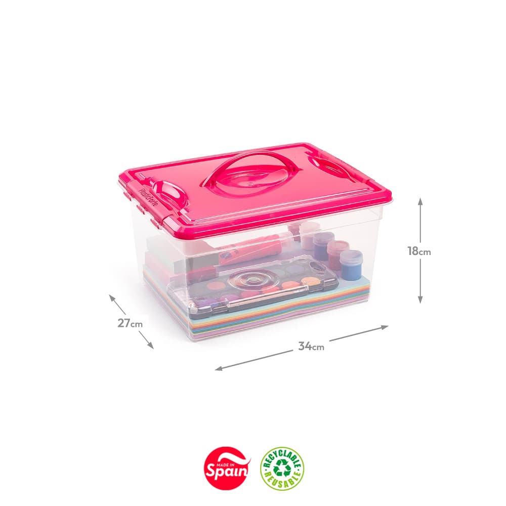 Caixa Plástico 34x27x18cm 12L