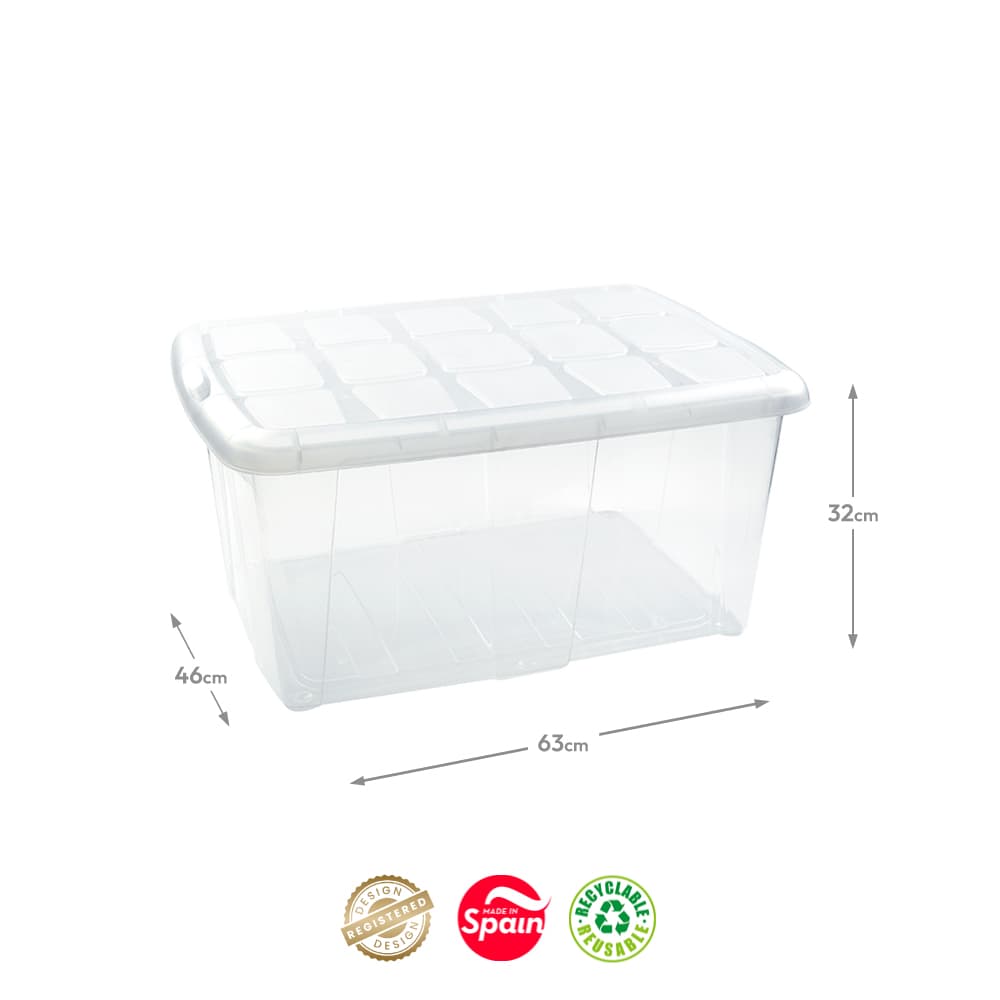 Caixa Plástico 46x63x32cm 60L