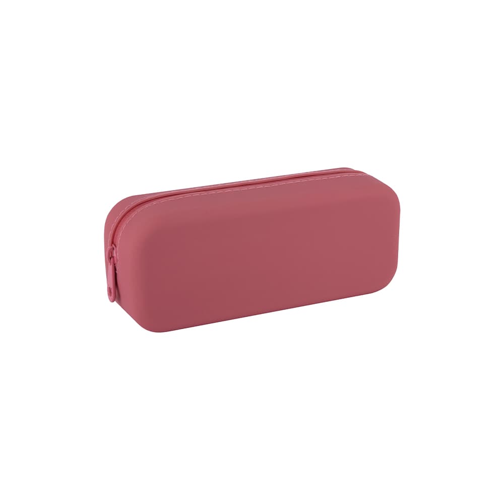 Estojo Silicone Up North com Fecho Rosa Coral Apli