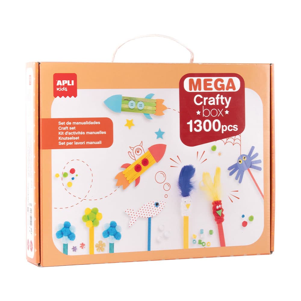 Kit Manualidades Mega Crafty Box 1300 Peças