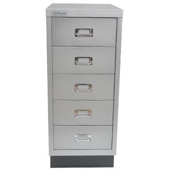 Móvel Metal 673x279x429 com 5 Gavetas Silver