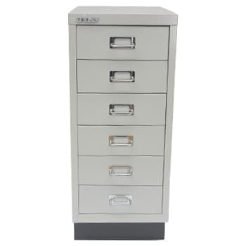 Móvel Metal 673x279x429 com 6 Gavetas Cinza