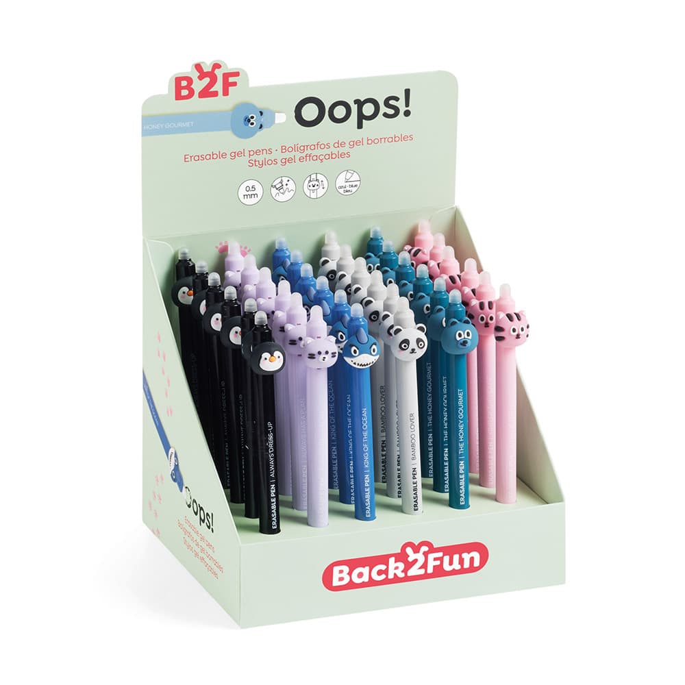 Esferográfica Apagável Oops Expositor 36un