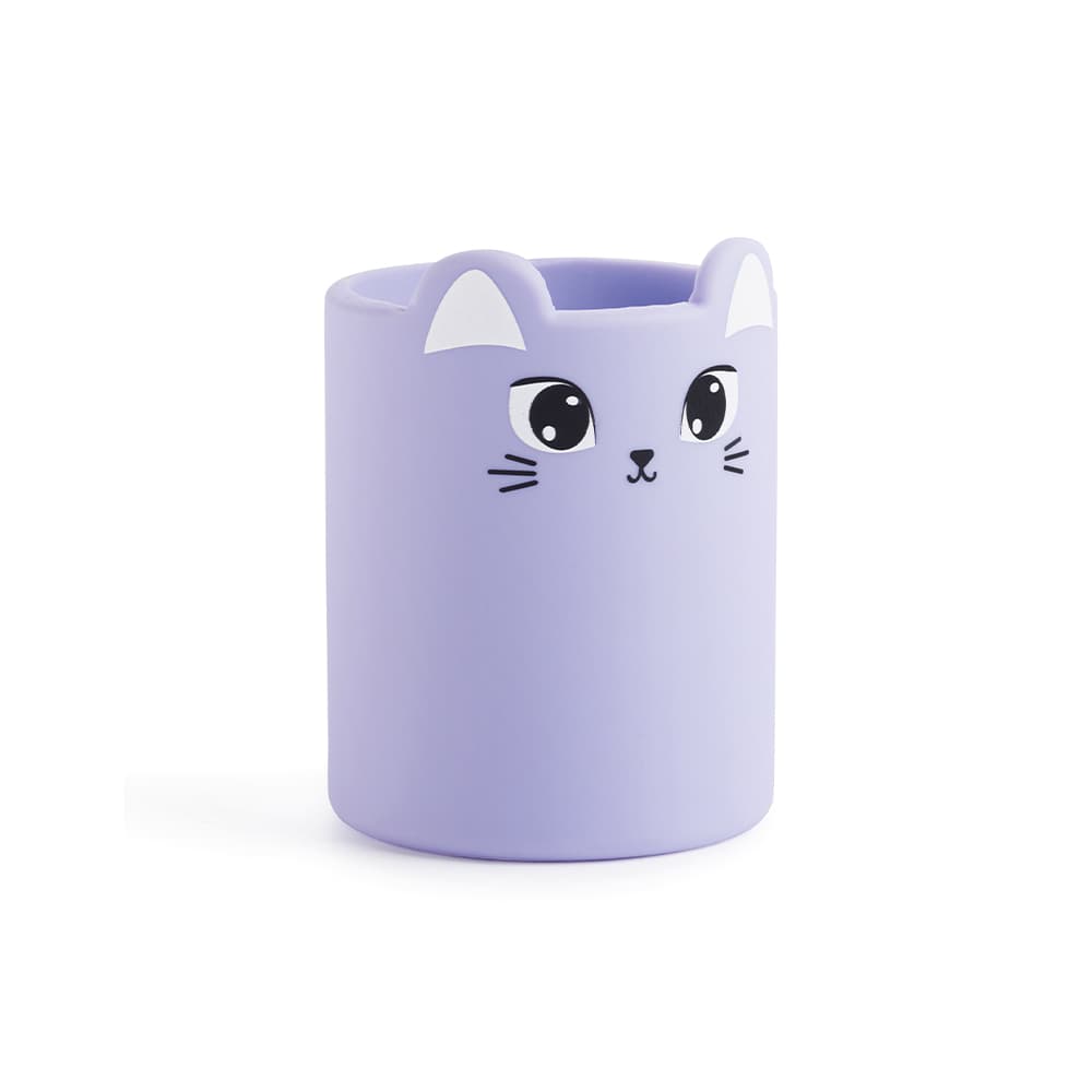 Porta Lápis Silicone Redondo Wildly Gatinha