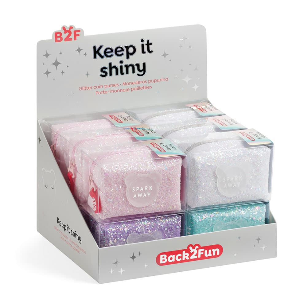 Porta Moedas Keep It Shiny Expositor 12un