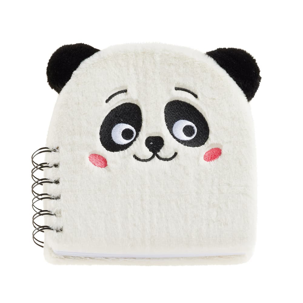 Bloco Espiral 160x160mm Liso Peluche Panda 80Fls 1un