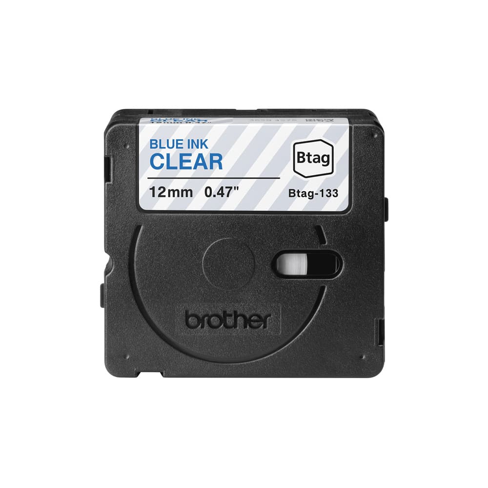 Fita Btag133 12mmx4mts Transparente/Azul