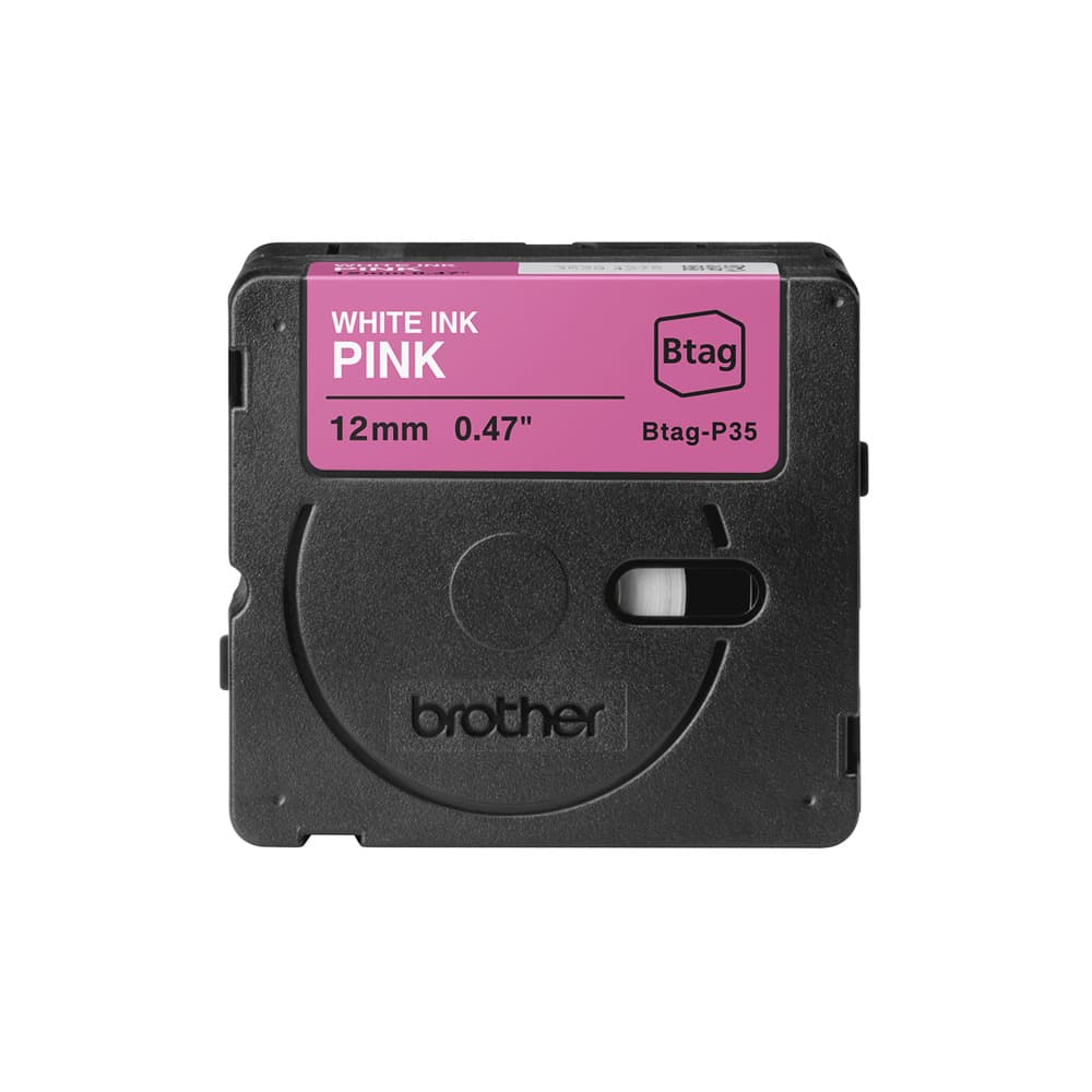 Fita Btagp35 12mmx4mts Rosa/Branco