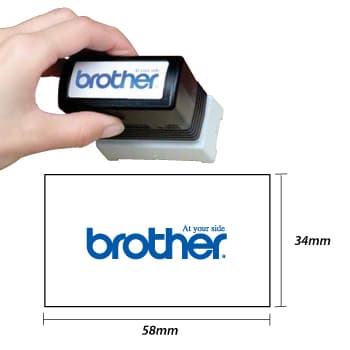 Carimbo 34x58mm Preto Brother PR3458B6P 6un