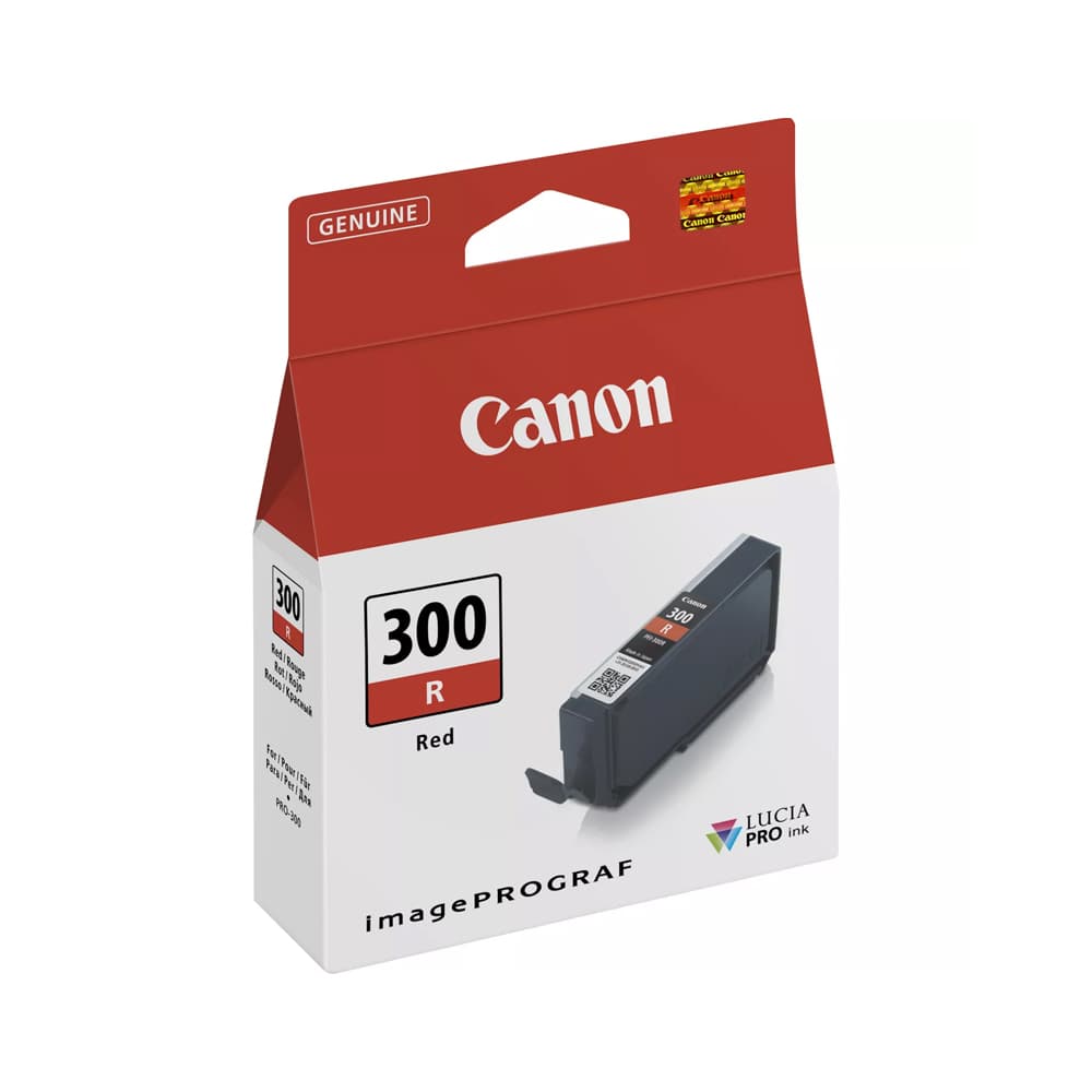 Tinteiro Canon PFI-300 Vermelho 4199C001 14,4ml