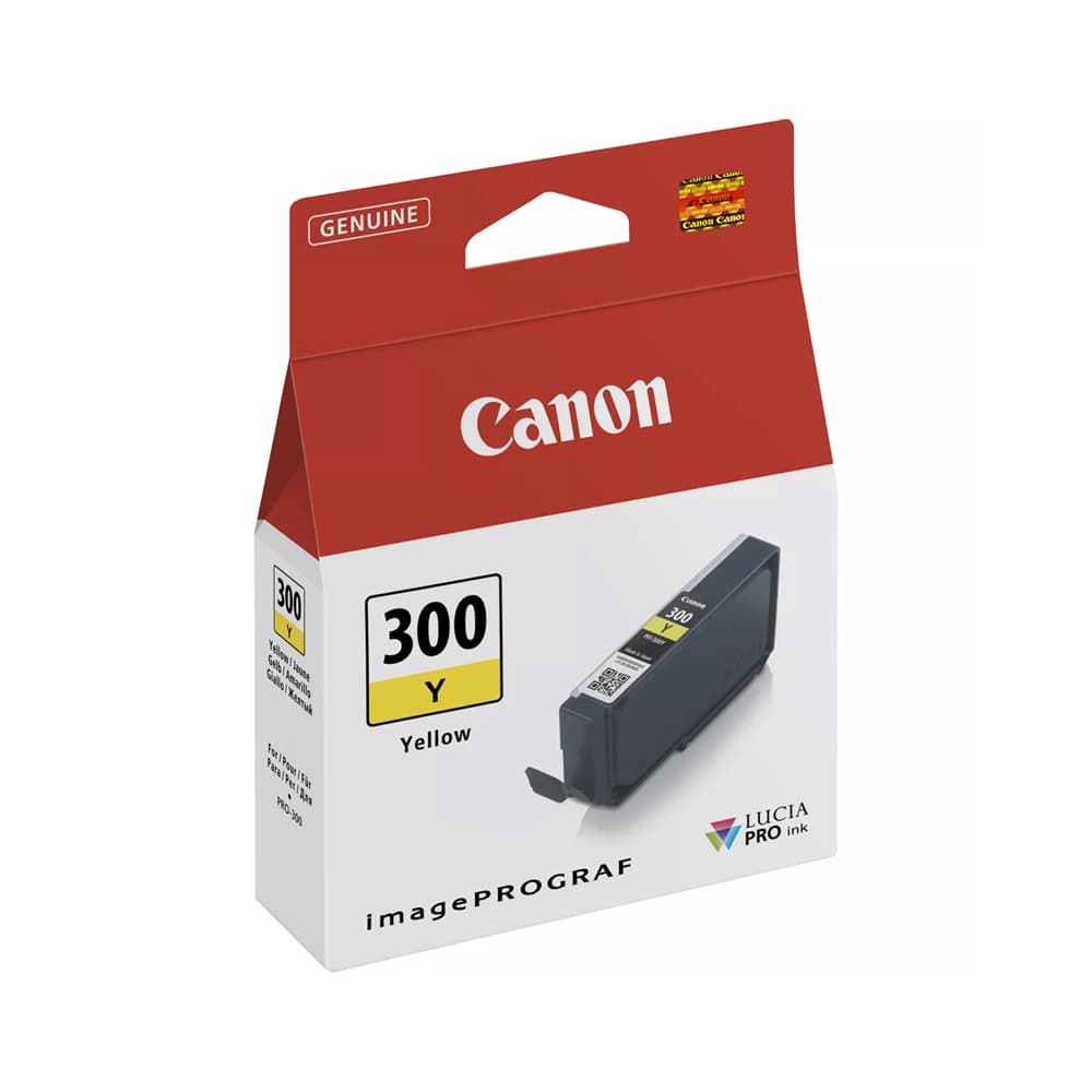 Tinteiro Canon PFI-300 Amarelo 4196C001 14,4ml