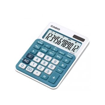Calculadora Secretária Casio MS20UCBU Azul 12 Dígitos