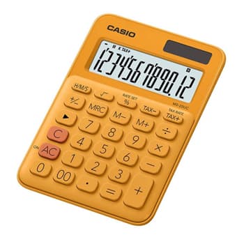 Calculadora Secretária Casio MS20UCRG Laranja 12 Dígitos