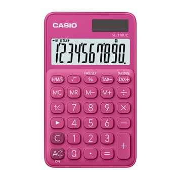 Calculadora de Bolso Casio SL310UCRD Vermelho 10 Digitos