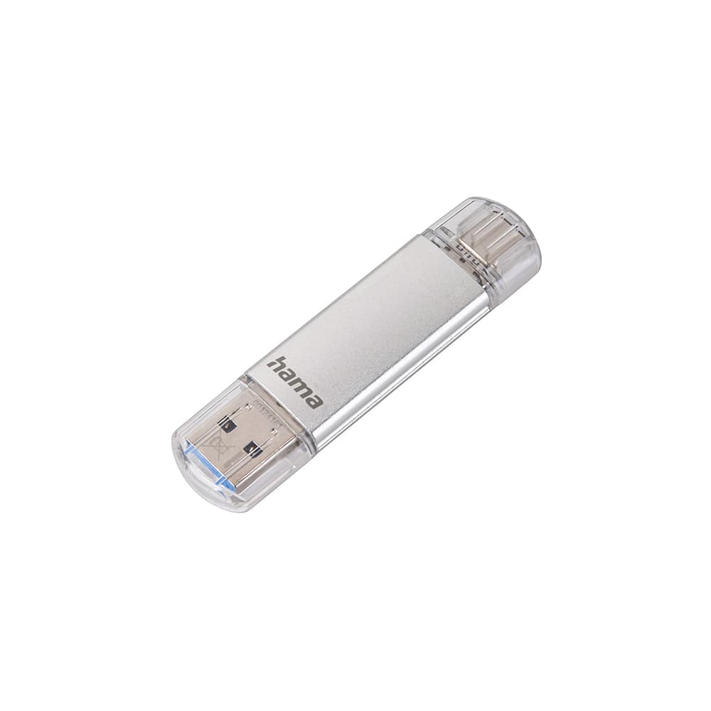 Pen Drive USB-C+ USB-A 3.1/3.0 64GB Hama C-Laeta Prata