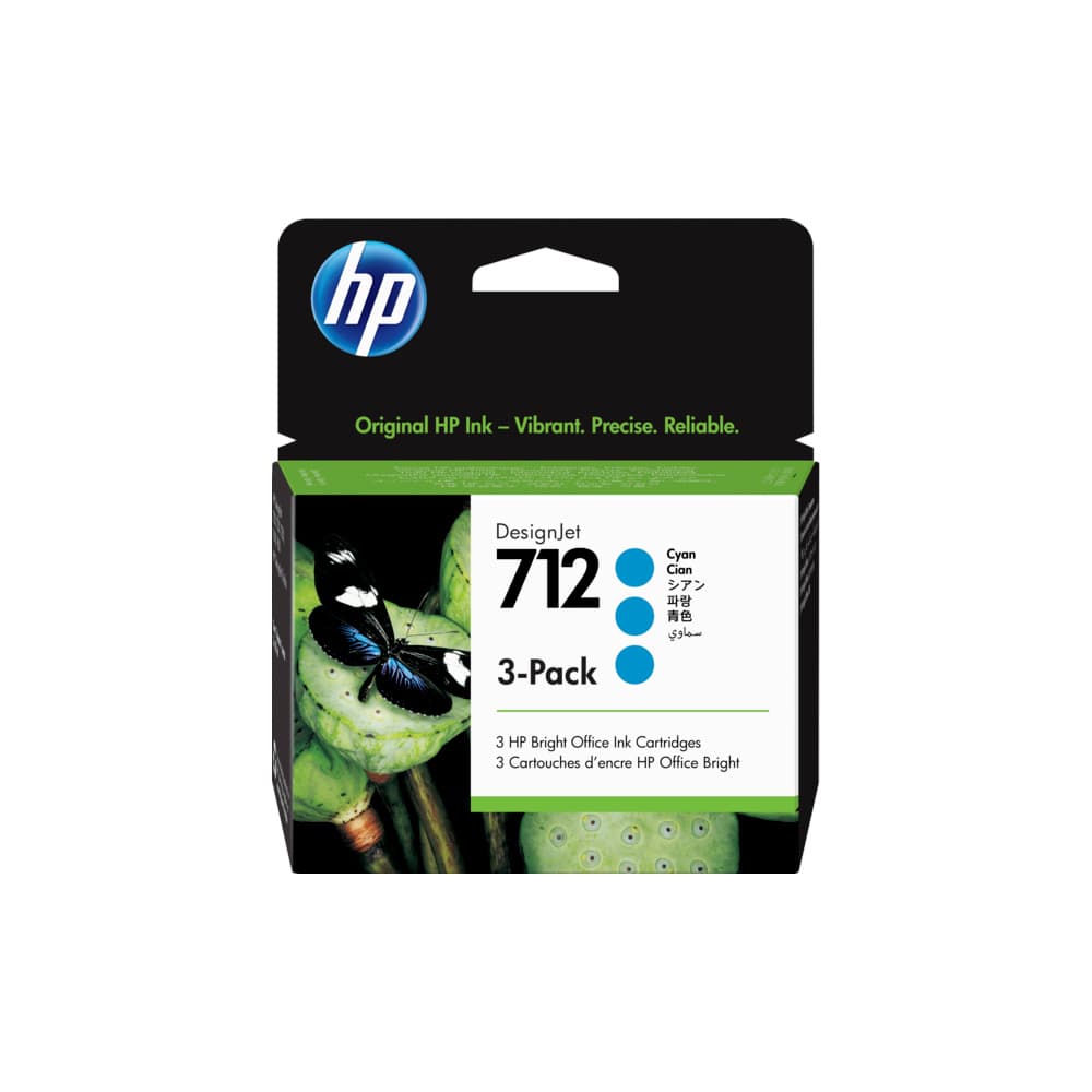Pack Tinteiros HP 712 Azul 3ED77A 29ml 3un
