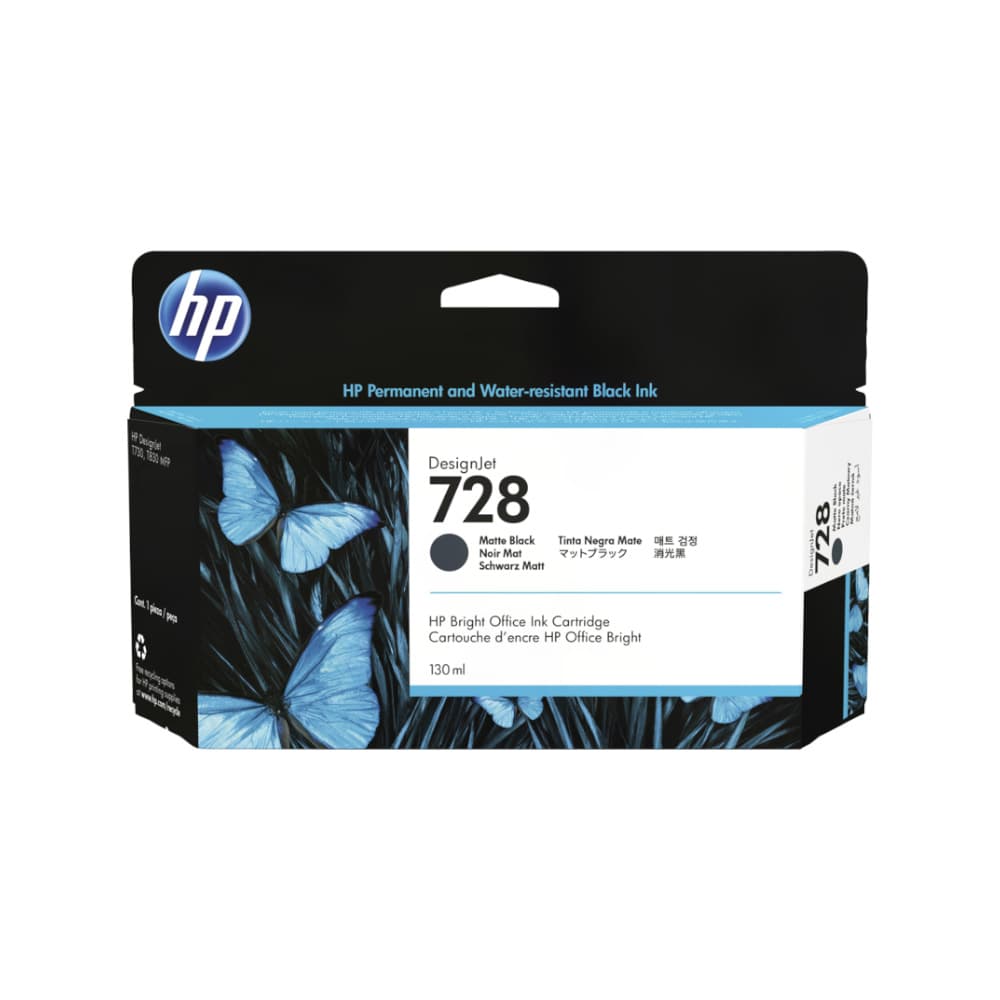 Tinteiro HP 728 Preto Matte 3WX25A 130ml
