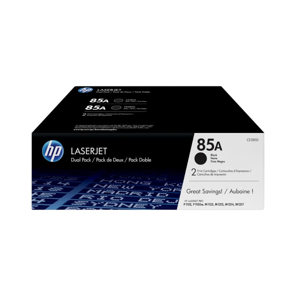 Pack Toners HP 85A Preto CE285AD 1600 Pág. 2un