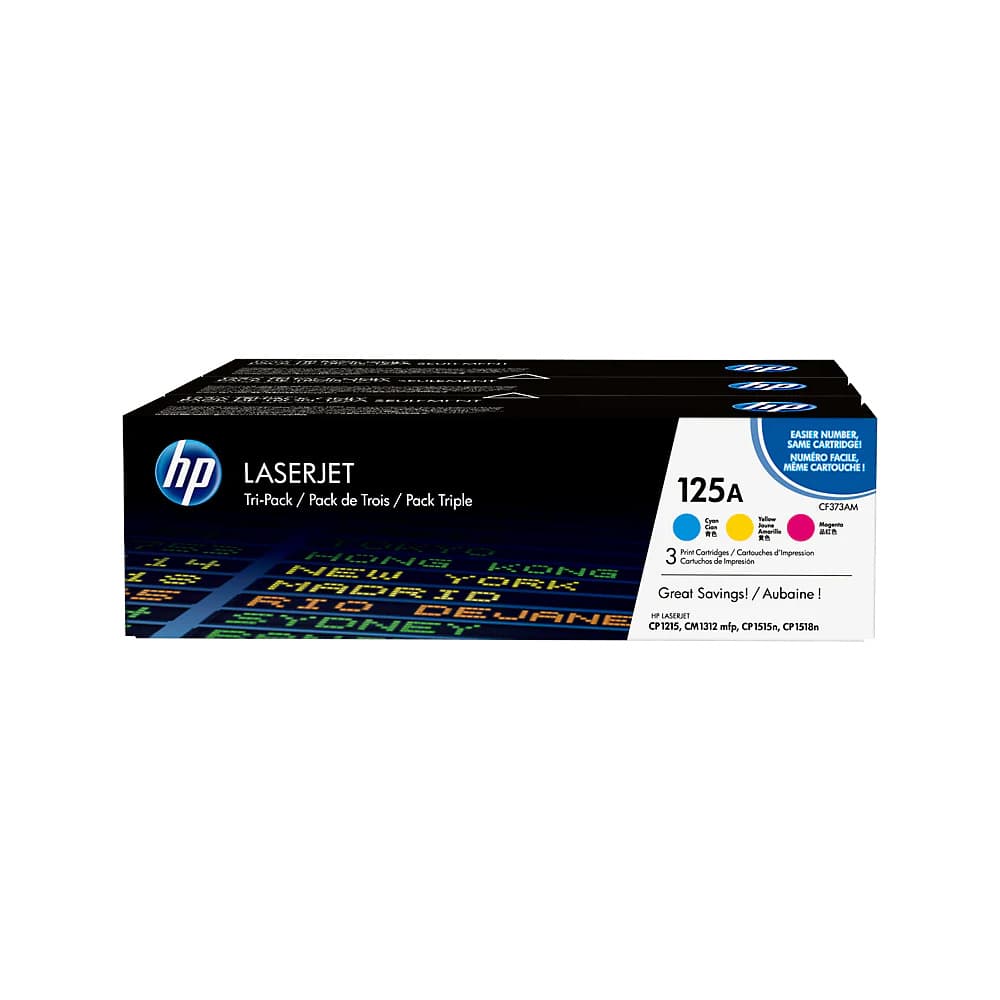 Pack Toners HP 125A 3 Cores CF373AM 1400 Pág.