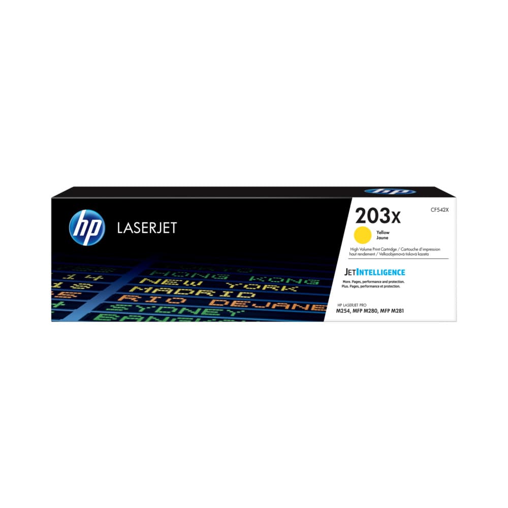 Toner HP 203X Amarelo CF542X 2500 Pág.