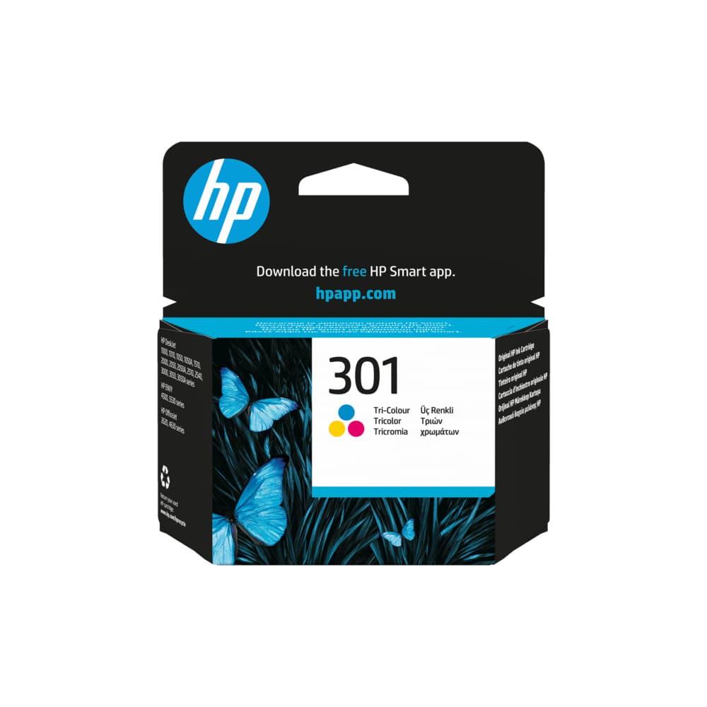 Tinteiro HP 301 Cor CH562EE 3ml 165 Pág.